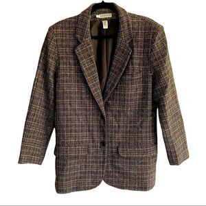 CACHAREL PARIS Vintage Wool Blazer Jacket Brown L